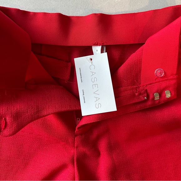 *NWT* High Waisted Tweed Shorts | Red | Size Small - Picture 3 of 5